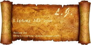 Liptay Józsa névjegykártya